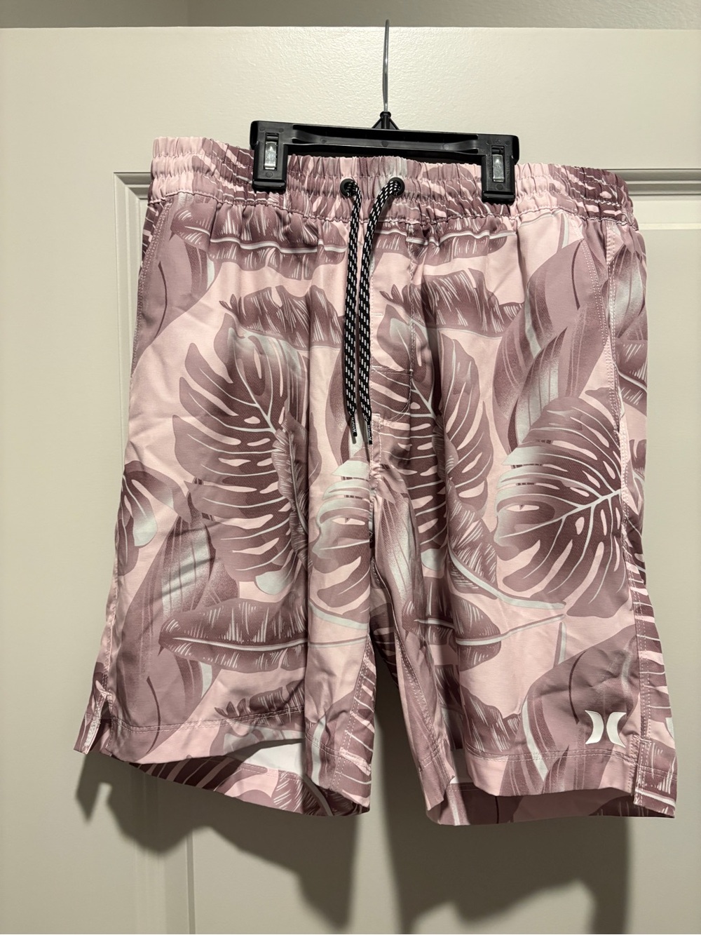 Hurley Men's Mauve/Pink Tropical Print Swim Trunks